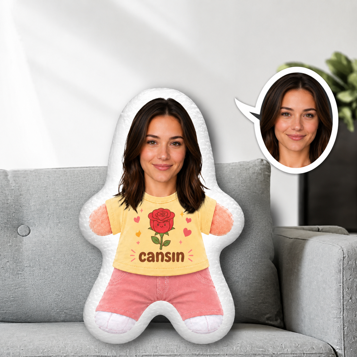 Kişiye Özel Cansın Yazan Yastık