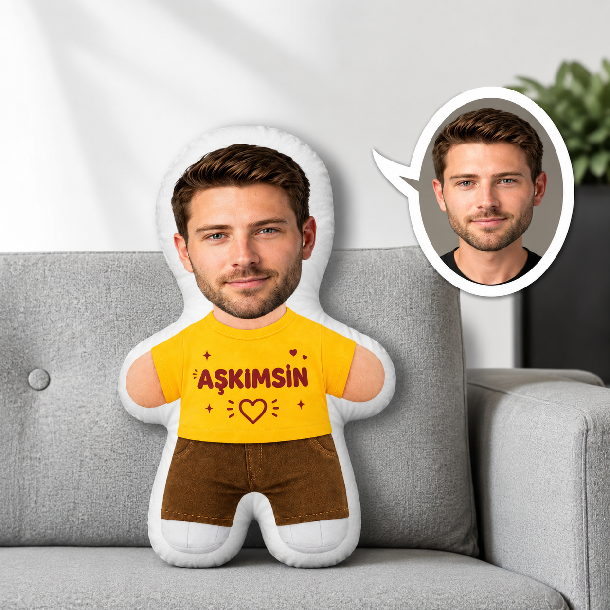 Kişiye Özel Aşkımsın Yazan Yastık