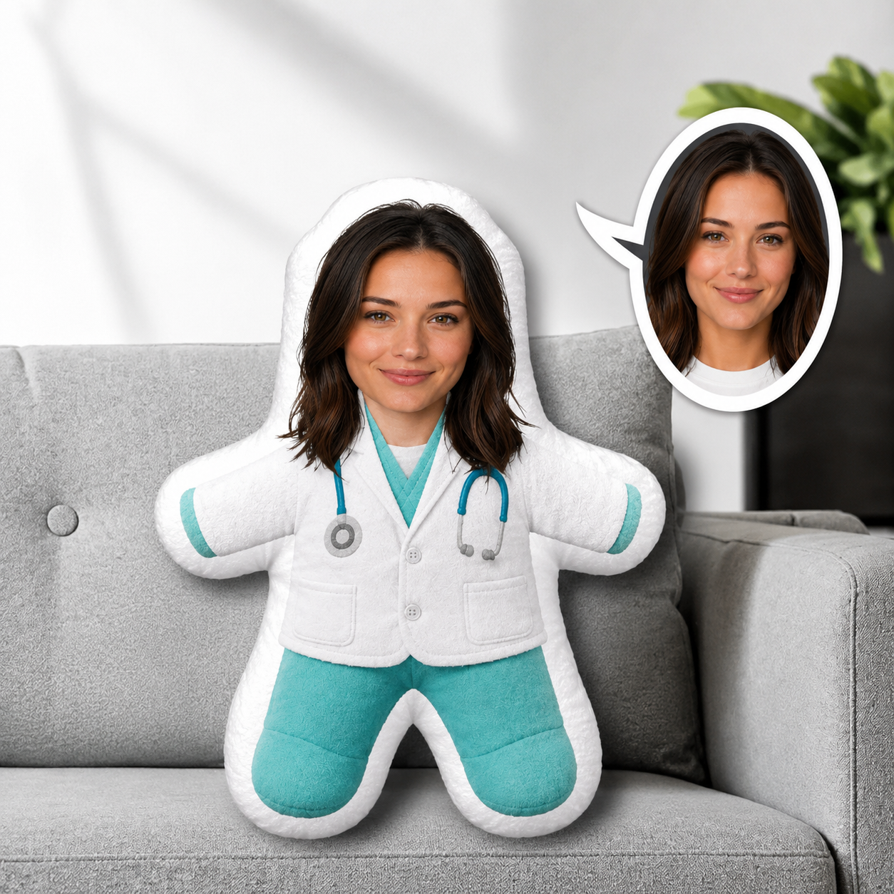 Kişiye Özel Kadın Doktor Yastık