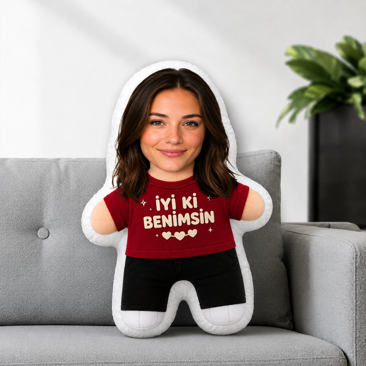 Kişiye Özel İyi Ki Benimsin Yazan Yastık
