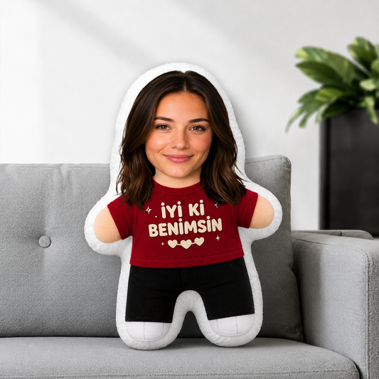 Kişiye Özel İyi Ki Benimsin Yazan Yastık