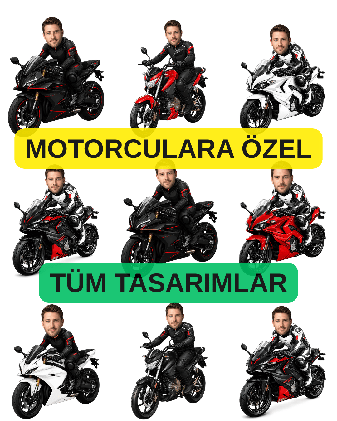 Motorculara Özel Tüm Tasarımlar